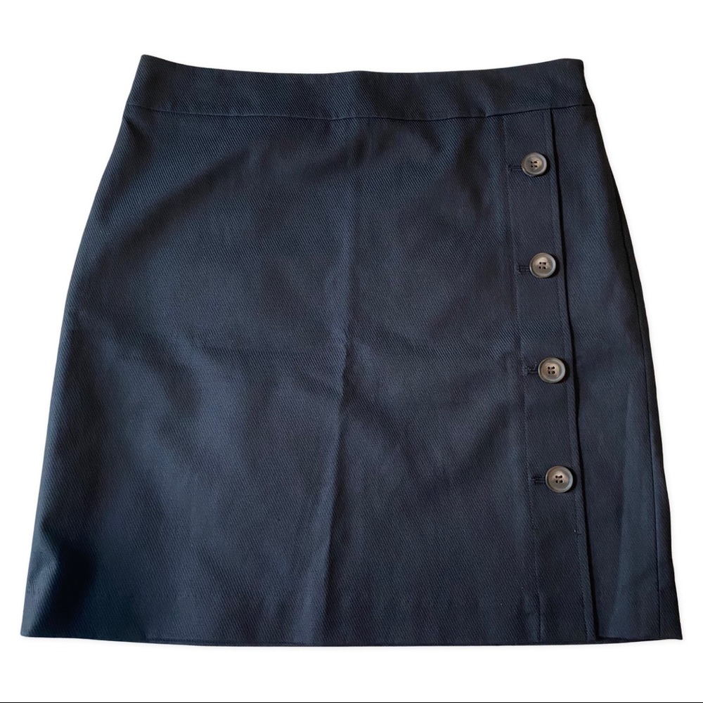 Ann Taylor Factory Side Button Mini Skirt Size 10